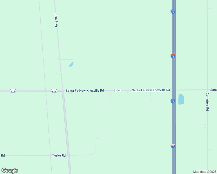map of restaurants, bars, coffee shops, grocery stores, and more near 14227 Santa Fe-New Knoxville Road in Wapakoneta