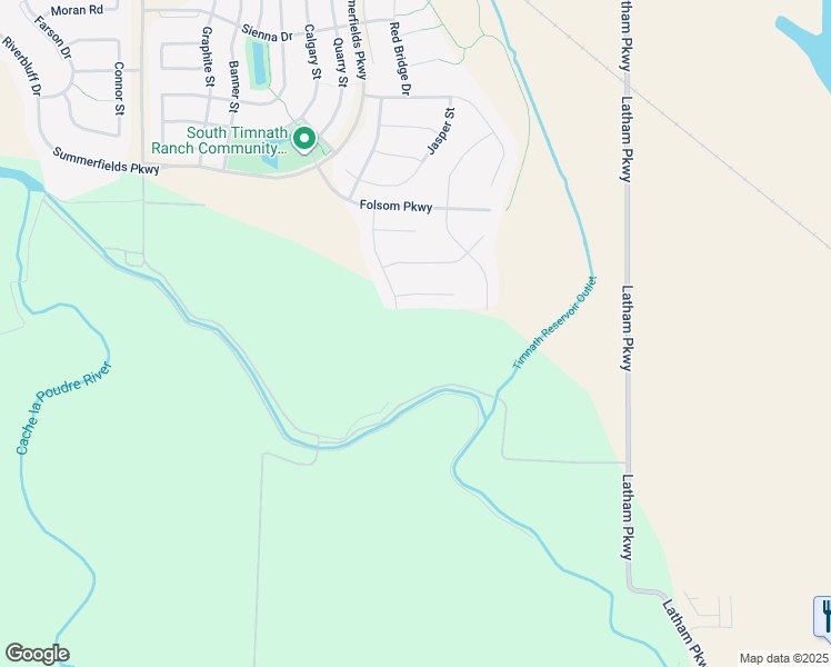 map of restaurants, bars, coffee shops, grocery stores, and more near 6772 Poudre Ridge Road in Timnath