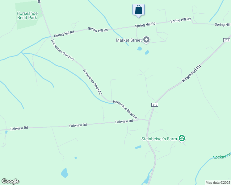 map of restaurants, bars, coffee shops, grocery stores, and more near 277 Horseshoe Bend Road in Frenchtown