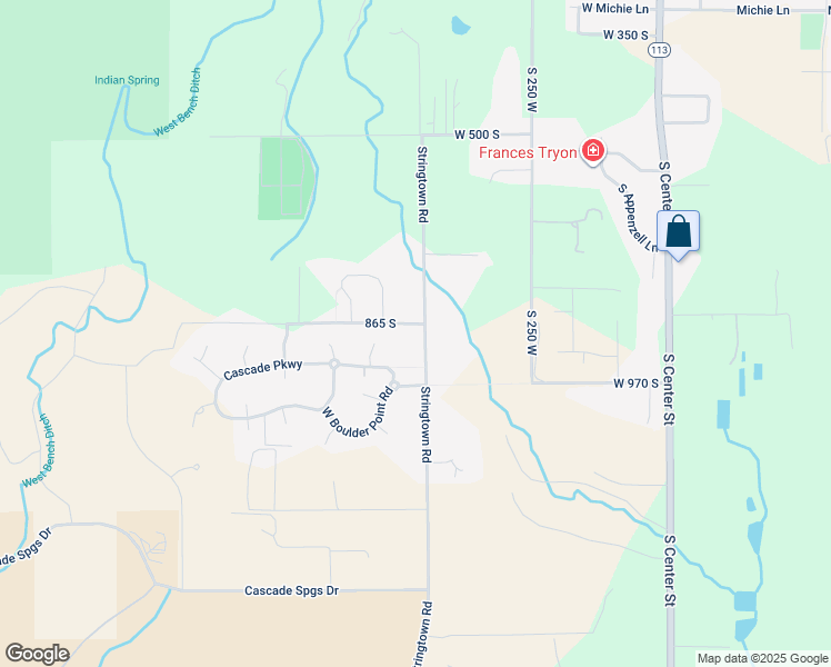 map of restaurants, bars, coffee shops, grocery stores, and more near 880 Stringtown Road in Midway