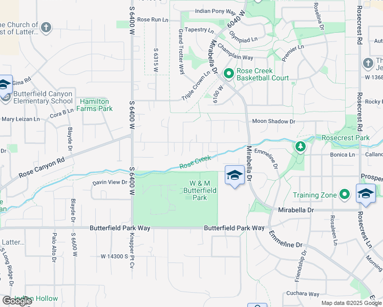 map of restaurants, bars, coffee shops, grocery stores, and more near 6203 West 13900 South in Herriman