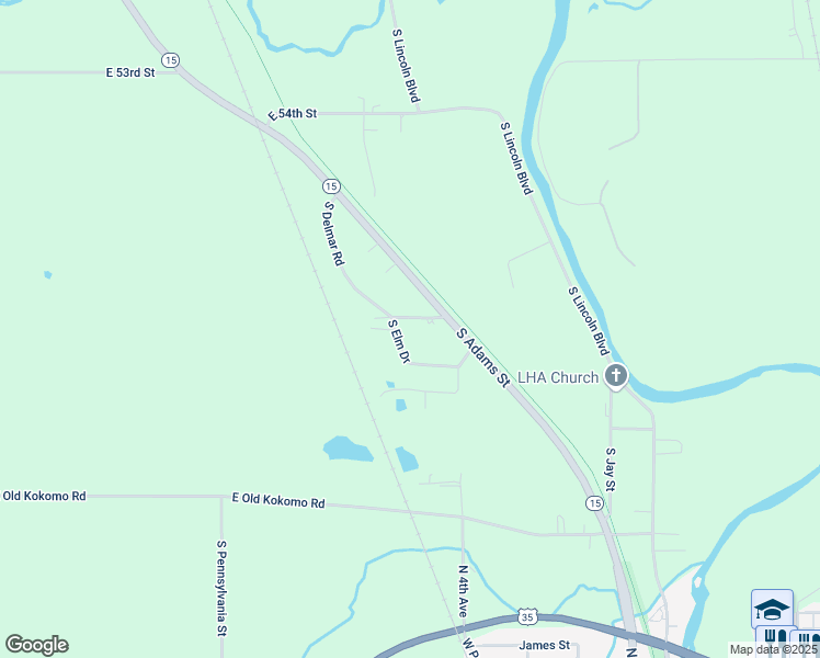 map of restaurants, bars, coffee shops, grocery stores, and more near 1410 East 60th Street in Marion