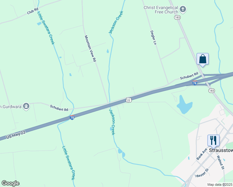 map of restaurants, bars, coffee shops, grocery stores, and more near 123 Schubert Road in Bethel