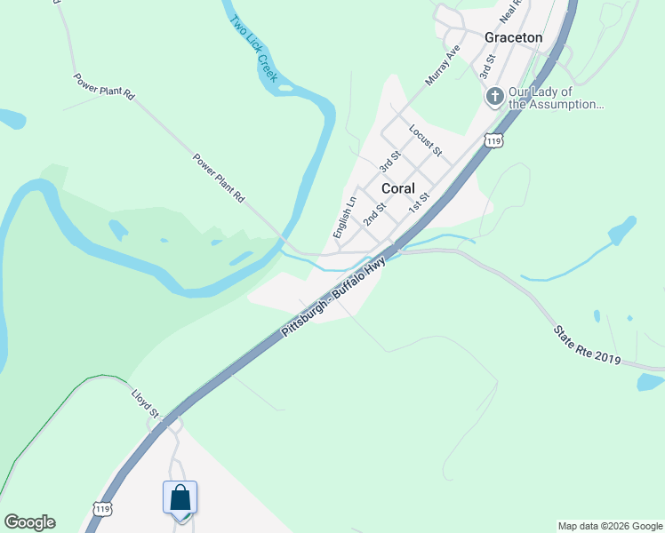 map of restaurants, bars, coffee shops, grocery stores, and more near 167 Power Plant Road in Coral