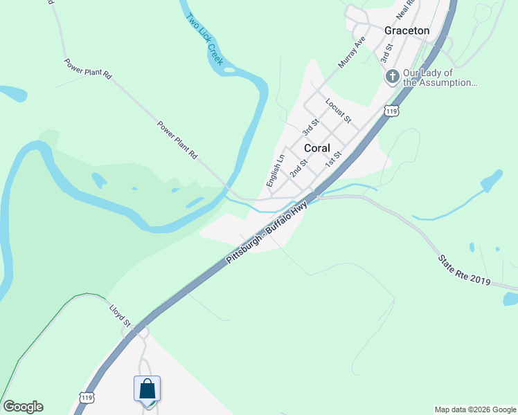 map of restaurants, bars, coffee shops, grocery stores, and more near 167 Power Plant Road in Coral