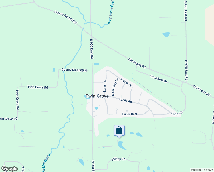 map of restaurants, bars, coffee shops, grocery stores, and more near 14732 Lunar Drive in Bloomington