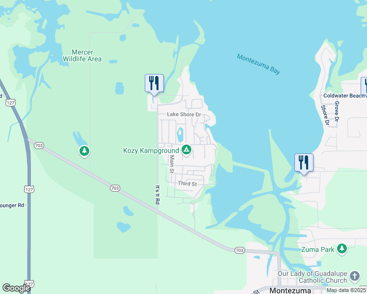 map of restaurants, bars, coffee shops, grocery stores, and more near 5134 It's It Road in Celina