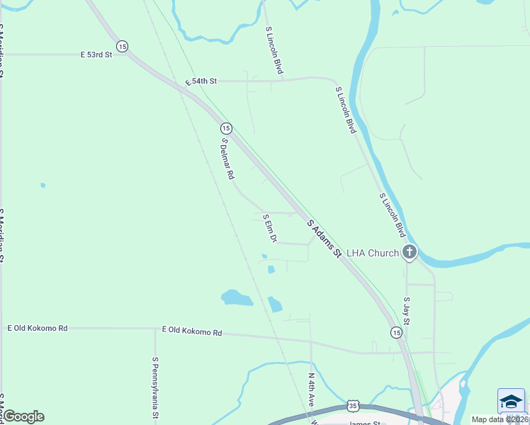 map of restaurants, bars, coffee shops, grocery stores, and more near 1399 60th Street in Marion