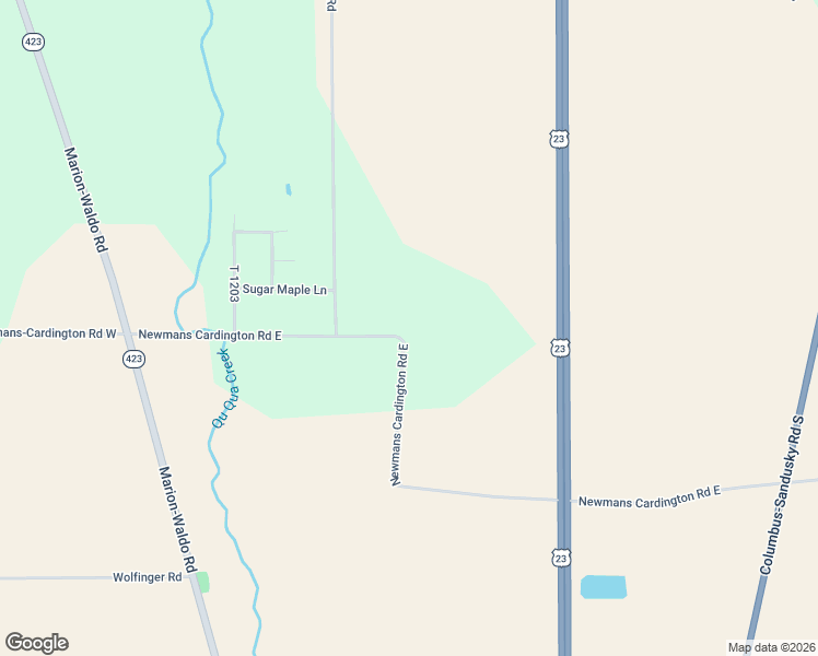 map of restaurants, bars, coffee shops, grocery stores, and more near 546-966 Township Highway 123 in Marion