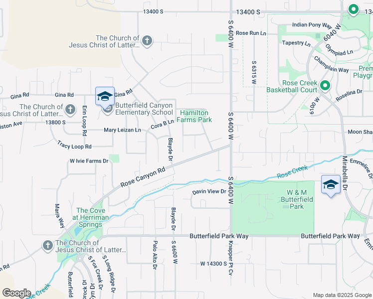 map of restaurants, bars, coffee shops, grocery stores, and more near 13887 Lamont Lowell Circle in Herriman
