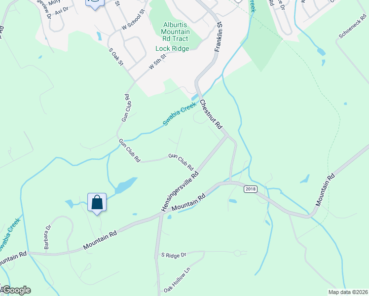 map of restaurants, bars, coffee shops, grocery stores, and more near 3897 Gun Club Road in Alburtis