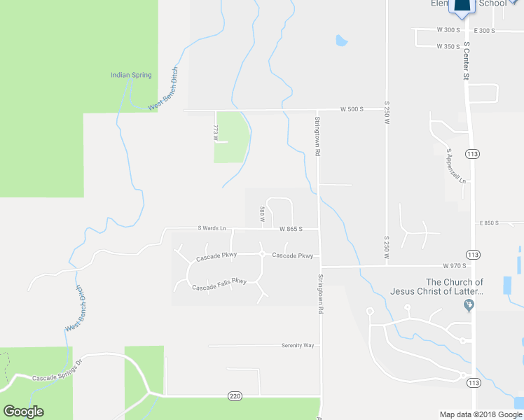 map of restaurants, bars, coffee shops, grocery stores, and more near 871 580 West in Midway