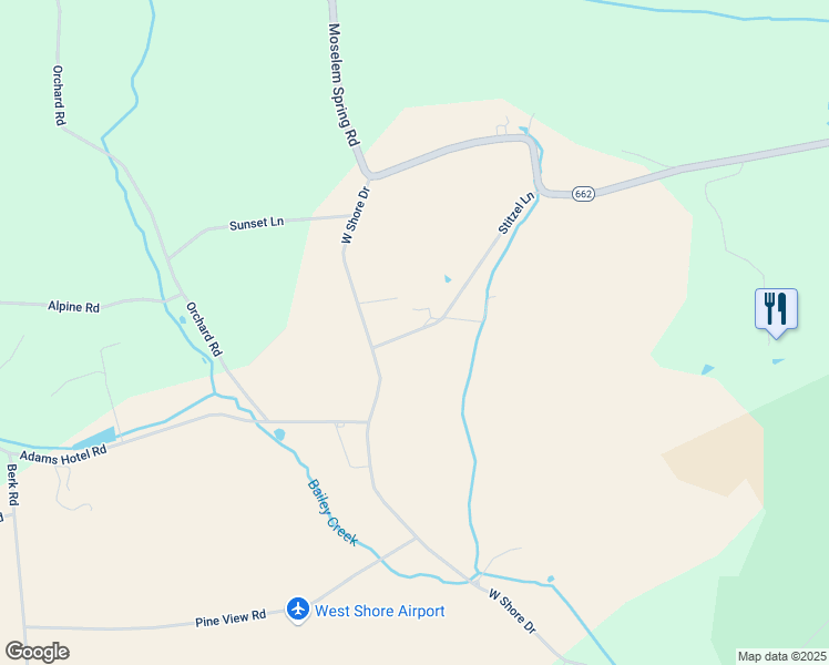 map of restaurants, bars, coffee shops, grocery stores, and more near 75 Stitzel Lane in Hamburg