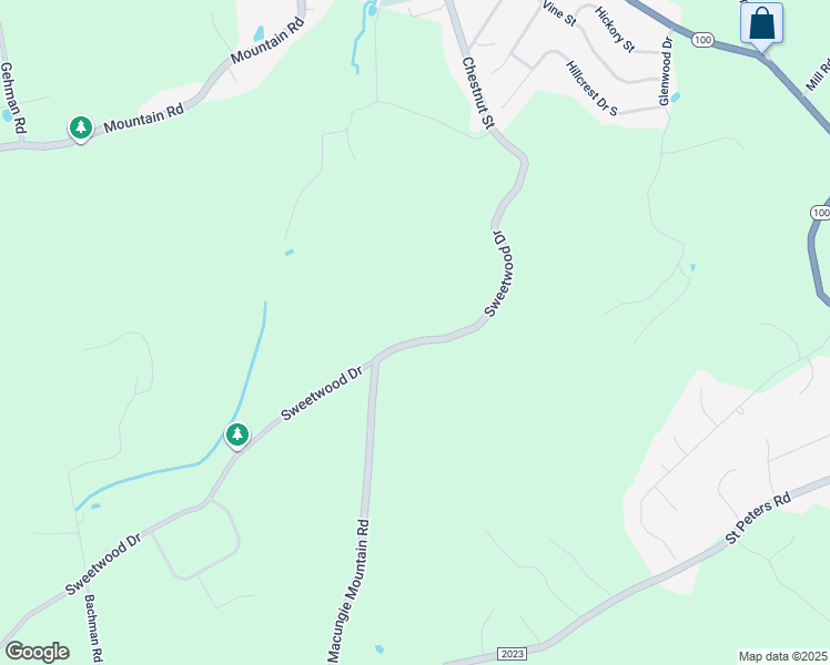 map of restaurants, bars, coffee shops, grocery stores, and more near 6285 Sweetwood Drive in Macungie