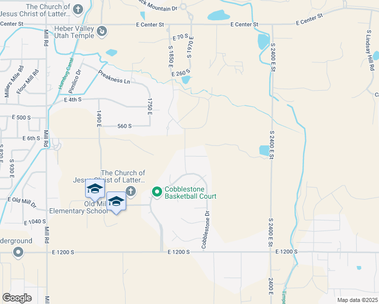 map of restaurants, bars, coffee shops, grocery stores, and more near 1965 East 690 South in Heber City