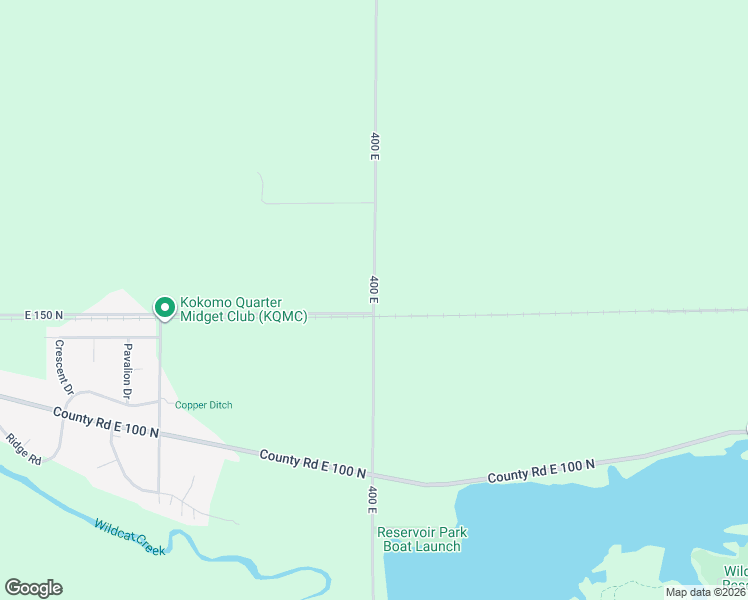 map of restaurants, bars, coffee shops, grocery stores, and more near 400 East in Kokomo