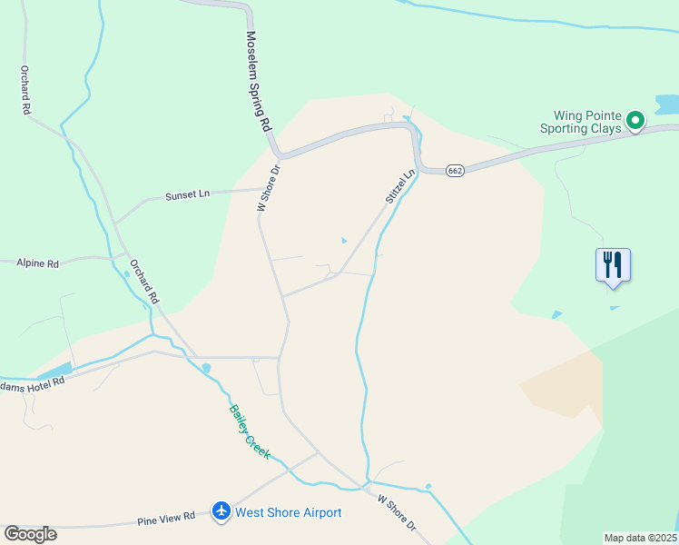 map of restaurants, bars, coffee shops, grocery stores, and more near 75 Stitzel Lane in Hamburg