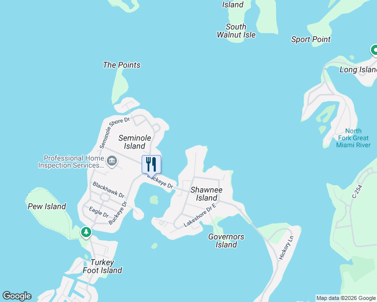 map of restaurants, bars, coffee shops, grocery stores, and more near 9999 Lakeshore Drive West in Huntsville