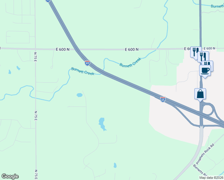 map of restaurants, bars, coffee shops, grocery stores, and more near 75 North Street in Battle Ground