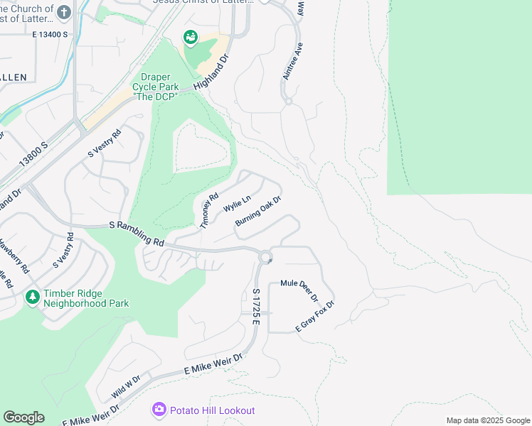 map of restaurants, bars, coffee shops, grocery stores, and more near 1732 Burning Oak Drive in Draper