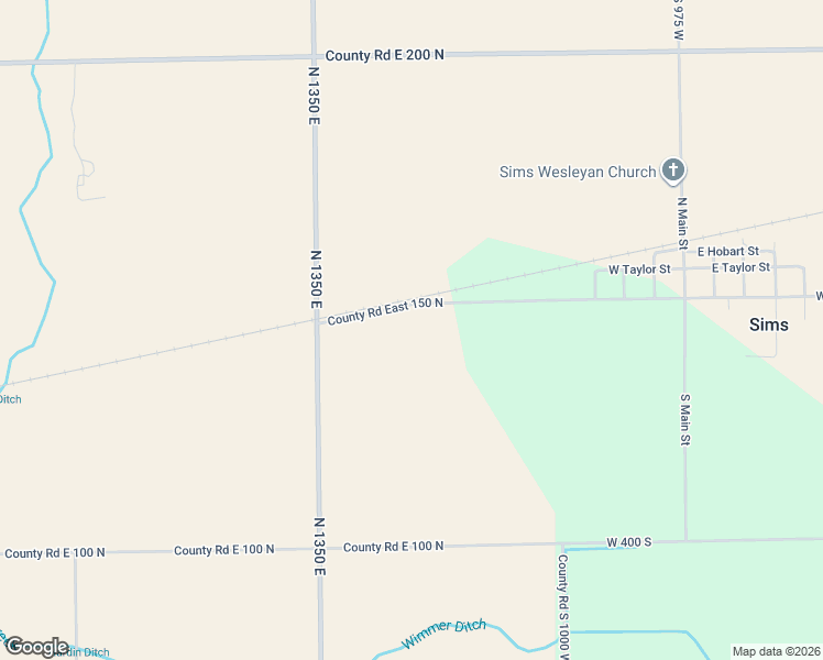 map of restaurants, bars, coffee shops, grocery stores, and more near 13647 County Road East 150 North in Greentown
