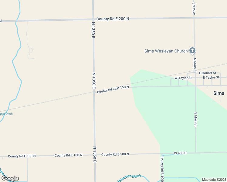 map of restaurants, bars, coffee shops, grocery stores, and more near 13647 County Road East 150 North in Greentown