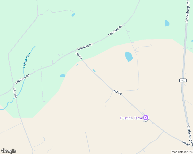 map of restaurants, bars, coffee shops, grocery stores, and more near Pennsylvania 3005 in Indiana County