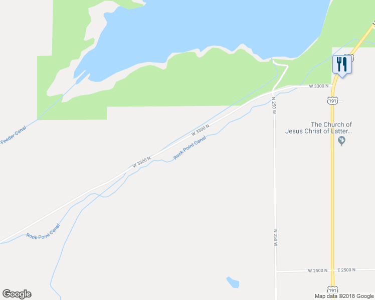 map of restaurants, bars, coffee shops, grocery stores, and more near 3257 North 700 West in Vernal