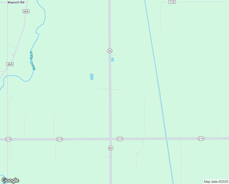 map of restaurants, bars, coffee shops, grocery stores, and more near 10348 Ohio 66 in Saint Marys