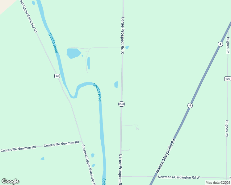 map of restaurants, bars, coffee shops, grocery stores, and more near 4485 Larue-Prospect Road South in Prospect