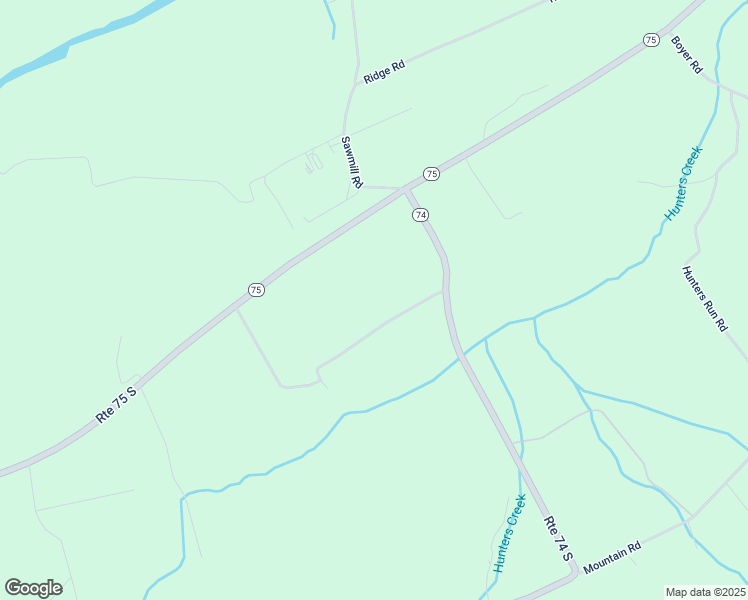 map of restaurants, bars, coffee shops, grocery stores, and more near 244227 Pennsylvania 75 in Port Royal