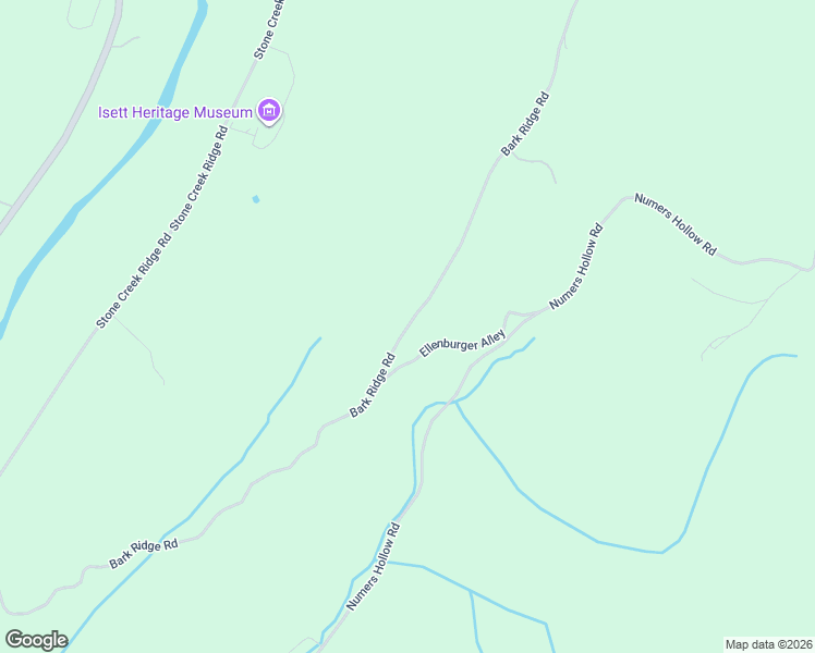 map of restaurants, bars, coffee shops, grocery stores, and more near Bark Ridge Road in Huntingdon