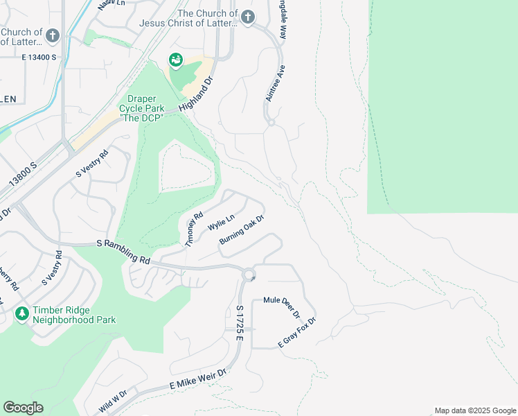 map of restaurants, bars, coffee shops, grocery stores, and more near 1769 Burning Oak Drive in Draper