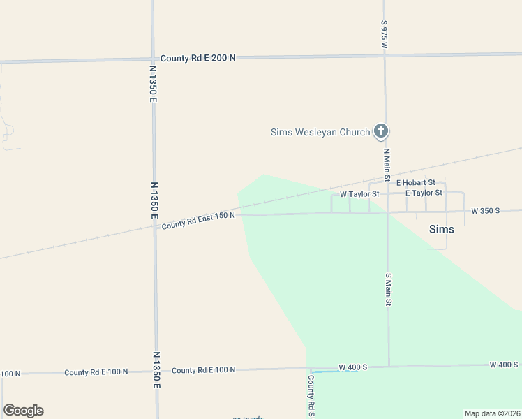 map of restaurants, bars, coffee shops, grocery stores, and more near 13816 East 150 North in Greentown