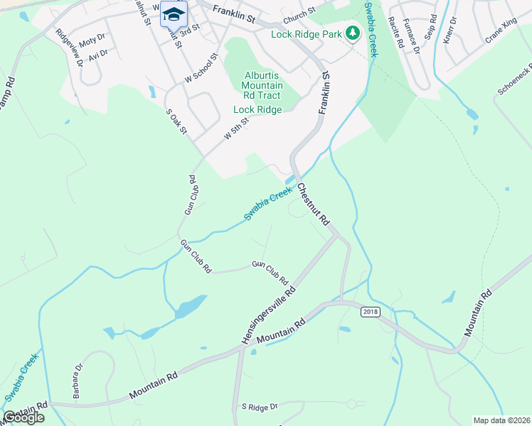 map of restaurants, bars, coffee shops, grocery stores, and more near 8320 Winchester Lane in Alburtis