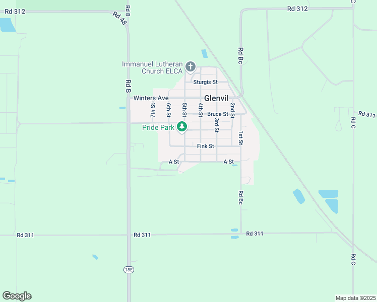 map of restaurants, bars, coffee shops, grocery stores, and more near 551-599 5th St in Glenvil