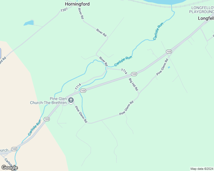 map of restaurants, bars, coffee shops, grocery stores, and more near 1660 Pennsylvania 103 in Lewistown