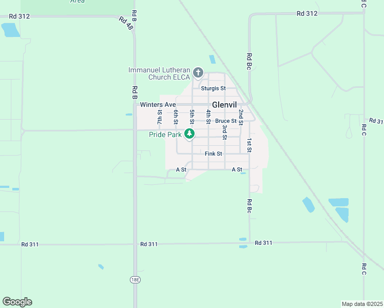 map of restaurants, bars, coffee shops, grocery stores, and more near 599 5th St in Glenvil