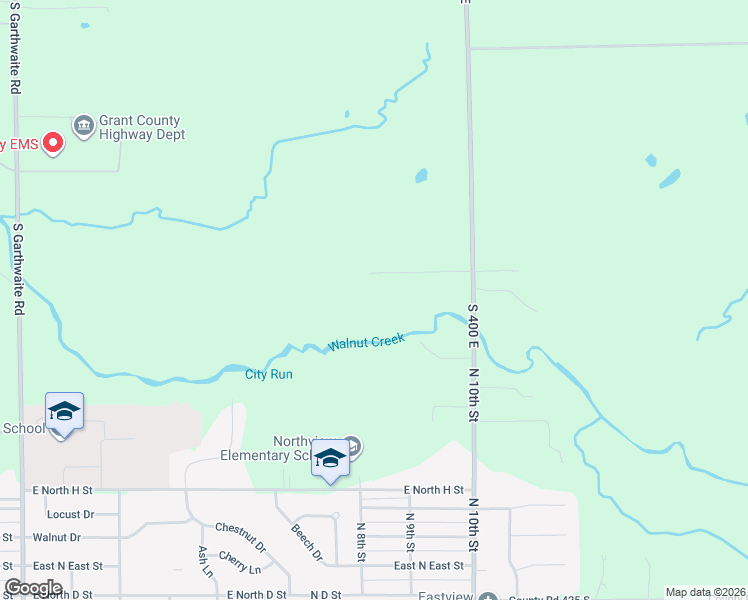 map of restaurants, bars, coffee shops, grocery stores, and more near 3502 South 400 East in Marion