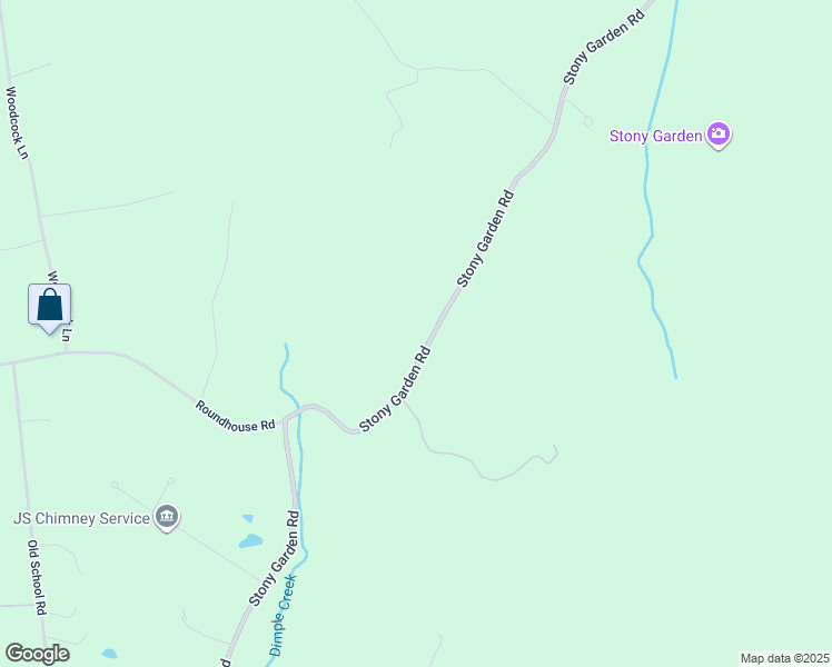 map of restaurants, bars, coffee shops, grocery stores, and more near 1785 Stony Garden Road in Kintnersville