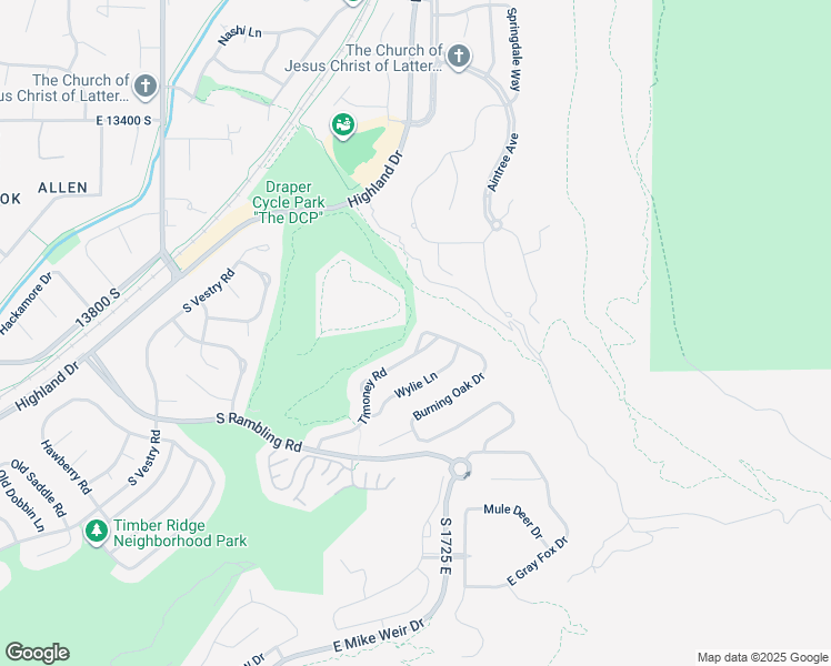 map of restaurants, bars, coffee shops, grocery stores, and more near 1671 Timoney Road in Draper