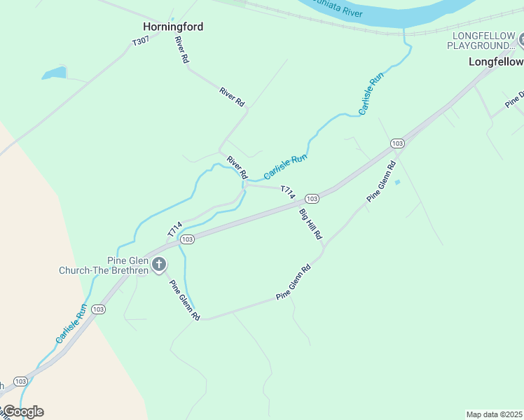 map of restaurants, bars, coffee shops, grocery stores, and more near 1691 Pennsylvania 103 in Lewistown