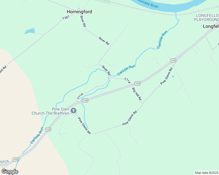 map of restaurants, bars, coffee shops, grocery stores, and more near 1659 Pennsylvania 103 in Lewistown