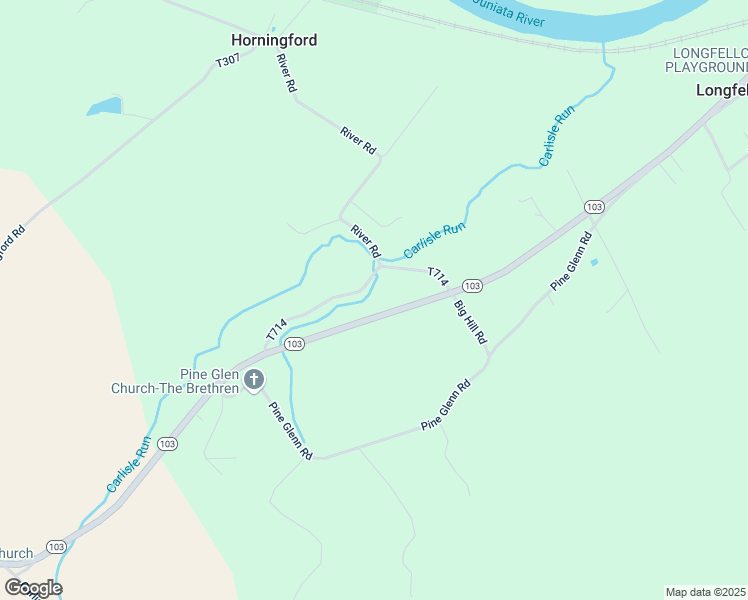 map of restaurants, bars, coffee shops, grocery stores, and more near 1659 Pennsylvania 103 in Lewistown