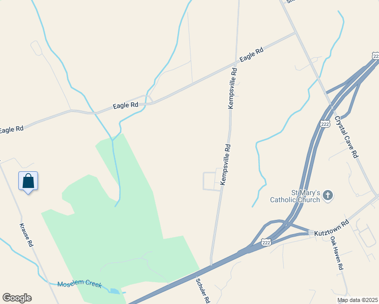 map of restaurants, bars, coffee shops, grocery stores, and more near 38 Berkleigh Court in Kutztown
