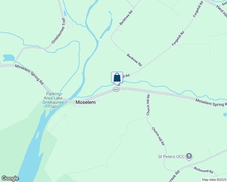 map of restaurants, bars, coffee shops, grocery stores, and more near 1670 Moselem Spring Road in Hamburg