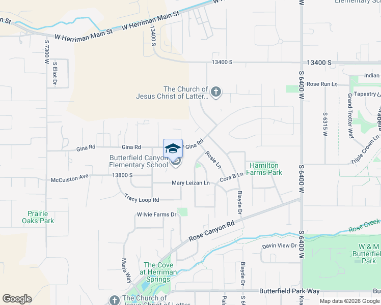 map of restaurants, bars, coffee shops, grocery stores, and more near 13756 Kyle Earl Lane in Herriman
