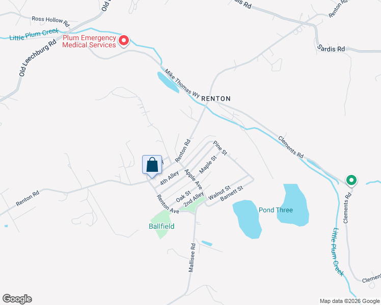 map of restaurants, bars, coffee shops, grocery stores, and more near 9121 Maple Street in Pittsburgh