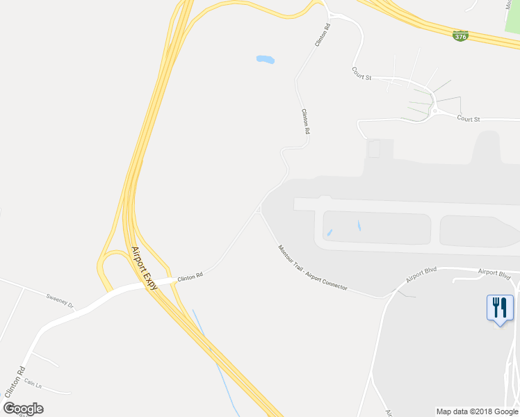 map of restaurants, bars, coffee shops, grocery stores, and more near Moon and Clinton Road in Coraopolis