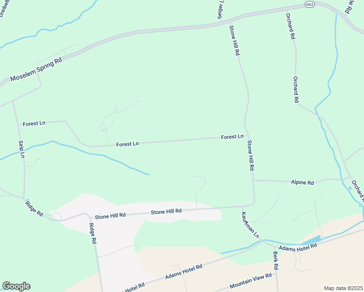 map of restaurants, bars, coffee shops, grocery stores, and more near 438 Forest Lane in Shoemakersville